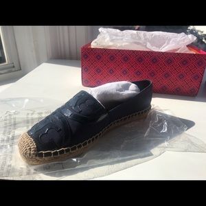 Tory Burch poppy logo espadrille